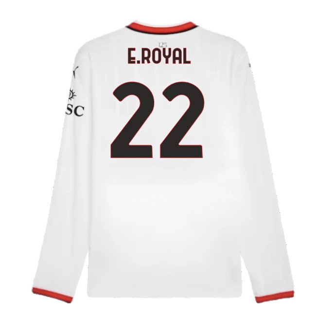 2024-2025 AC Milan Away Long Sleeve Shirt (E.Royal 22) — Shop Now
