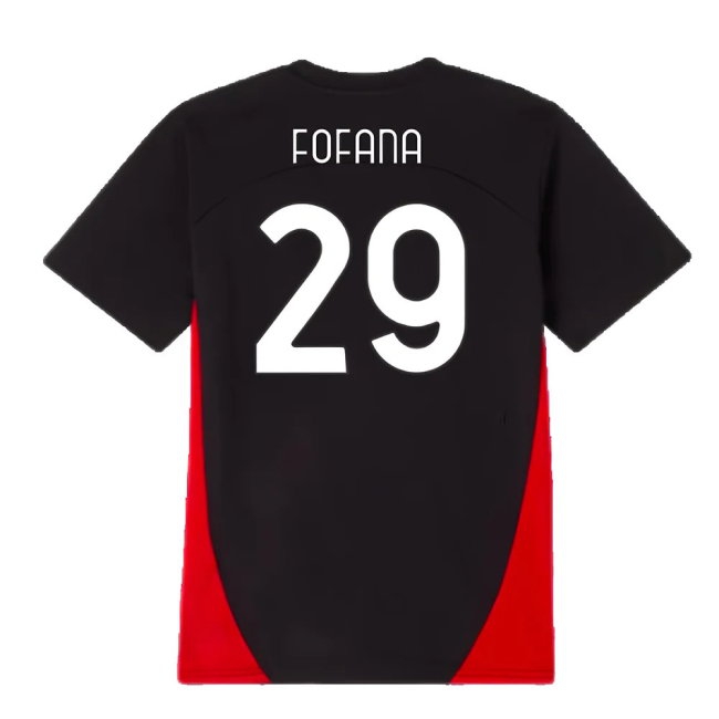 2024-2025 AC Milan Training Shirt (Black) - Kids (Fofana 29) — Buy Now