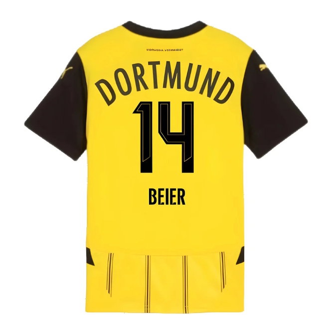 2024-2025 Borussia Dortmund Home Shirt (Kids) (Beier 14) — Shop Now