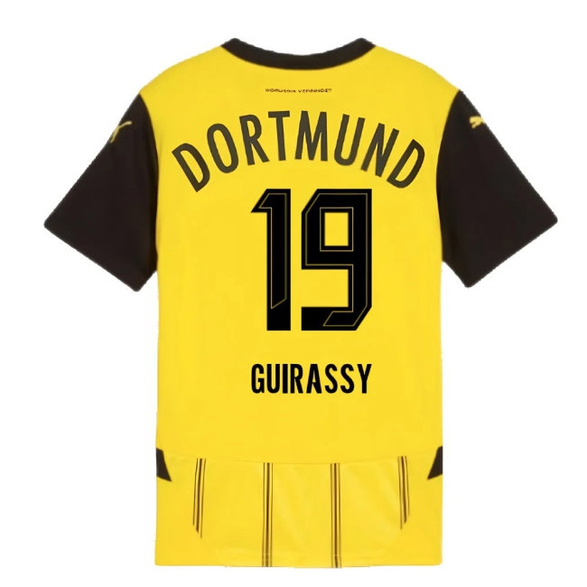 2024-2025 Borussia Dortmund Home Shirt (Kids) (Guirassy 19) — Buy Now
