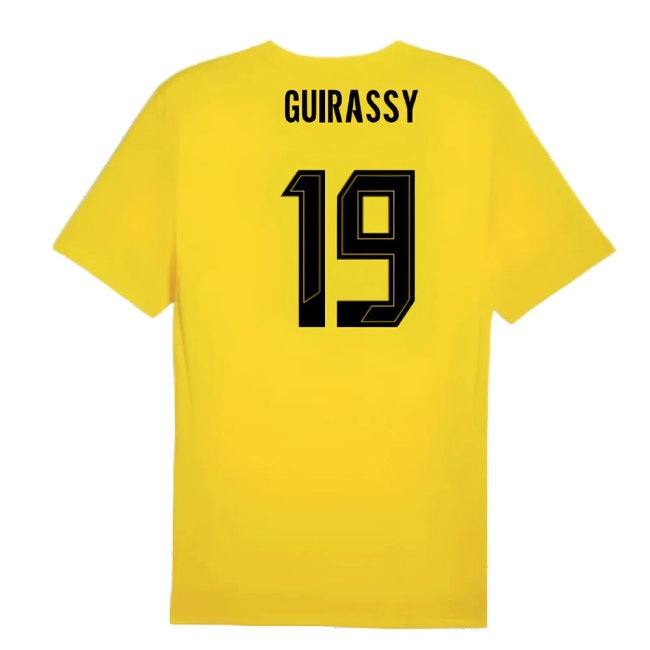 2024-2025 Borussia Dortmund Training Shirt (Yellow) (Guirassy 19) — Buy Online