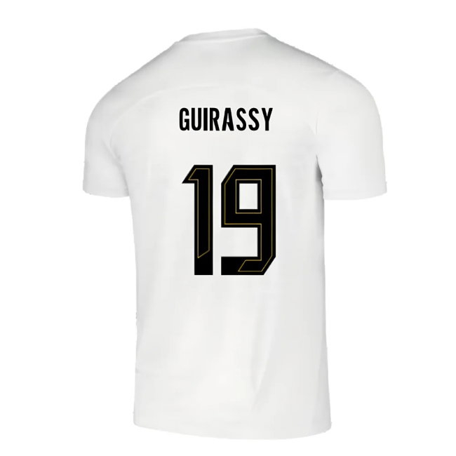 2024-2025 Borussia Dortmund Pre-Match Shirt (White) (Guirassy 19) — Shop Now