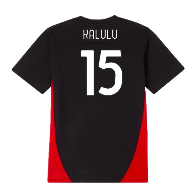 2024-2025 AC Milan Training Shirt (Black) - Kids (Kalulu 15) — Shop Now