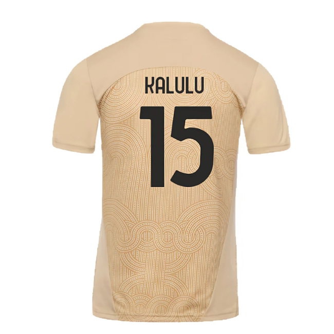 2024-2025 AC Milan Pre-Match Shirt (Putty) (Kalulu 15) — Shop Online
