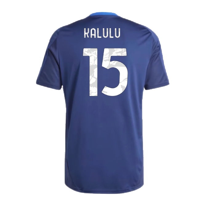 2024-2025 Juventus Training Jersey (Navy) (Kalulu 15) — Shop Now