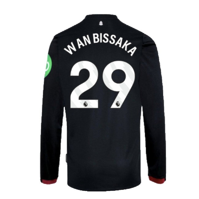2024-2025 West Ham Long Sleeve Away Shirt (Kids) (Wan Bissaka 29) — Buy Now