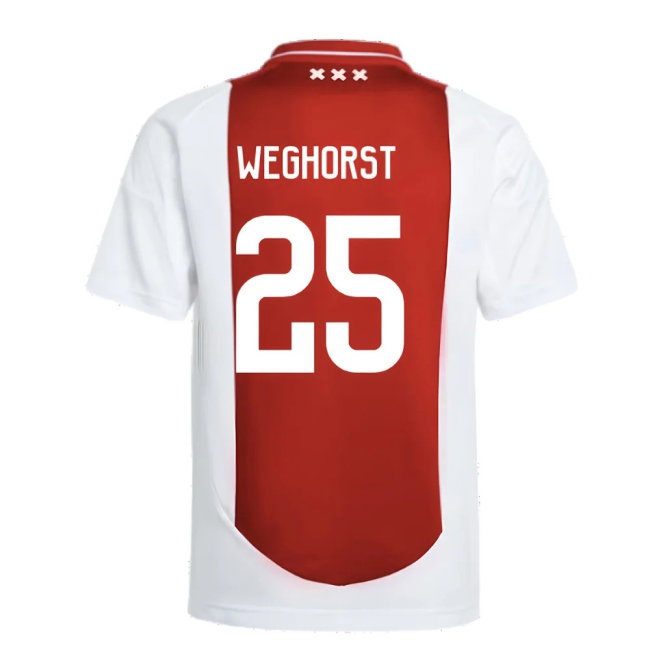2024-2025 Ajax Home Shirt (Kids) (Weghorst 25) — Shop Now