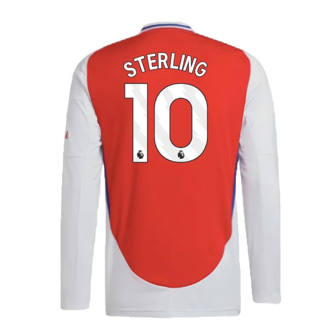 2024-2025 Arsenal Long Sleeve Home Shirt (Sterling 10) — Shop Online