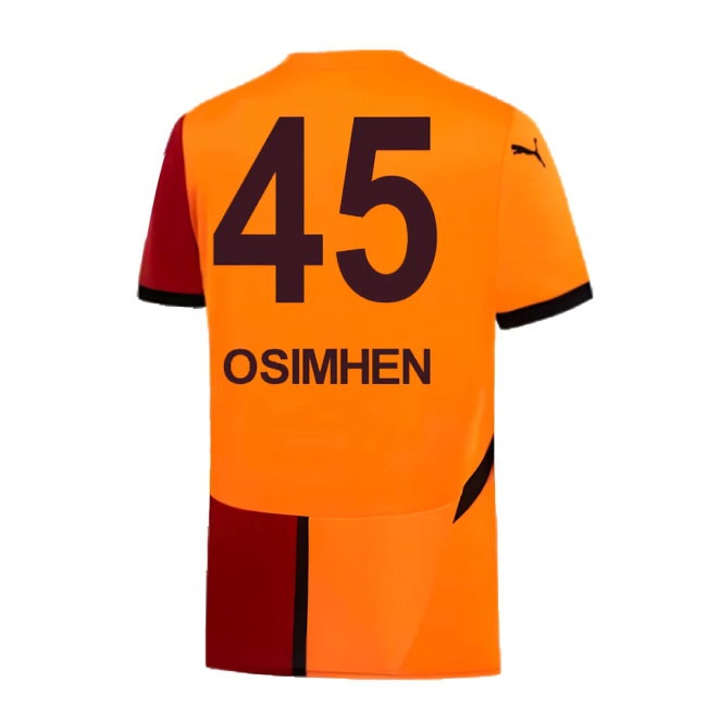 2024-2025 Galatasaray Home Shirt (Osimhen 45) — Shop Online