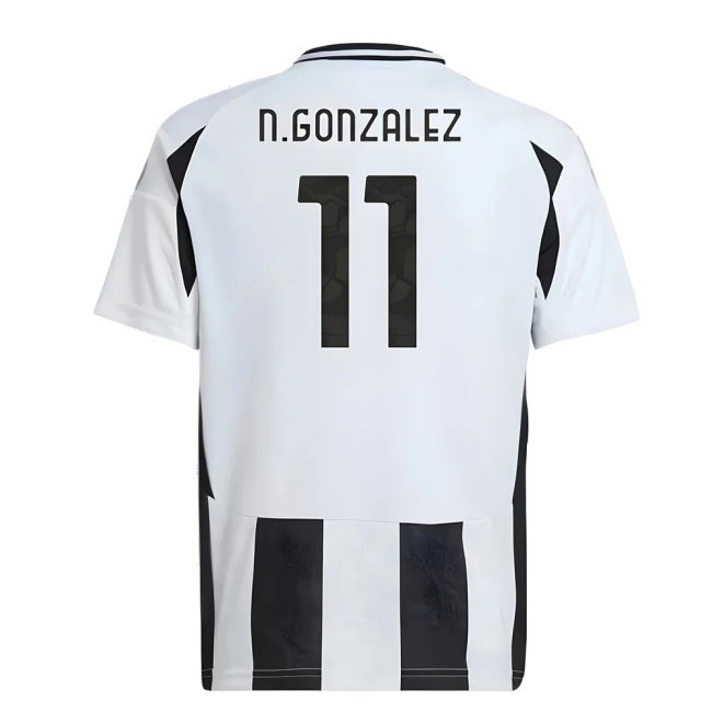 2024-2025 Juventus Home Shirt (Kids) (N.Gonzalez 11) — Shop Now