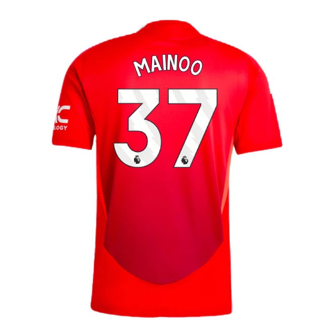 2024-2025 Man Utd Player Version Home Shirt (Mainoo 37) — Shop Now