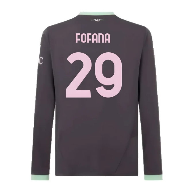 2024-2025 AC Milan Third Long Sleeve Shirt (Fofana 29) — Buy Now