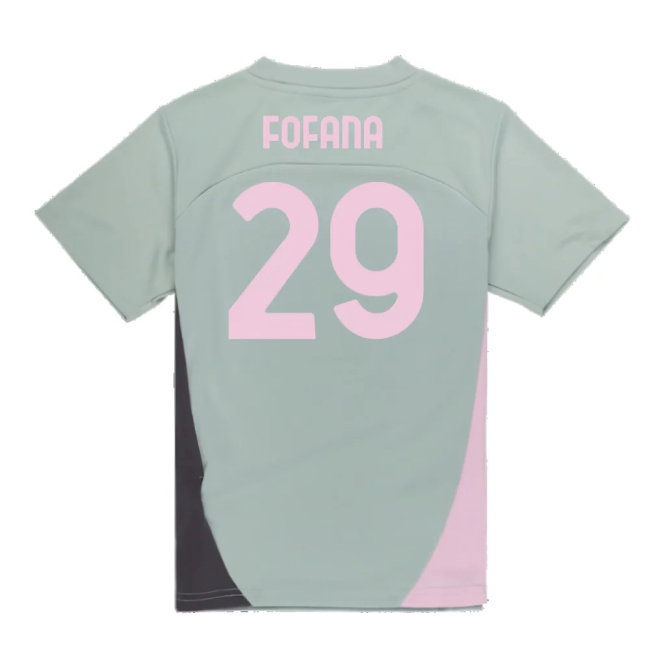 2024-2025 AC Milan Training Shirt (Green Fog) - Kids (Fofana 29) — Buy Online