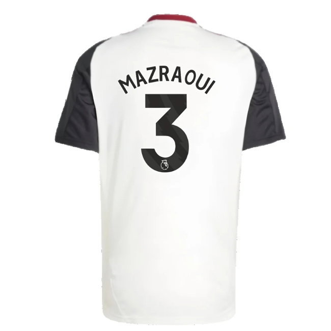 2024-2025 Man Utd Training Jersey (Off White) (Mazraoui 3) — Shop Now