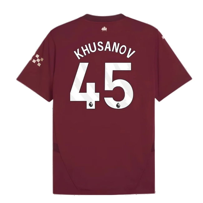 2024-2025 Man City Third Shirt (Khusanov 45) — Shop Now