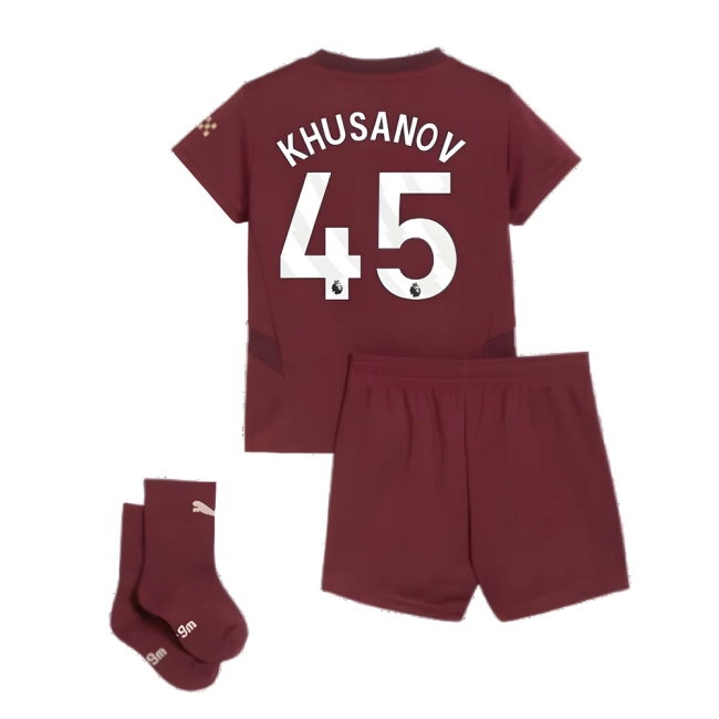 2024-2025 Man City Third Baby Kit (Khusanov 45) — Buy Online