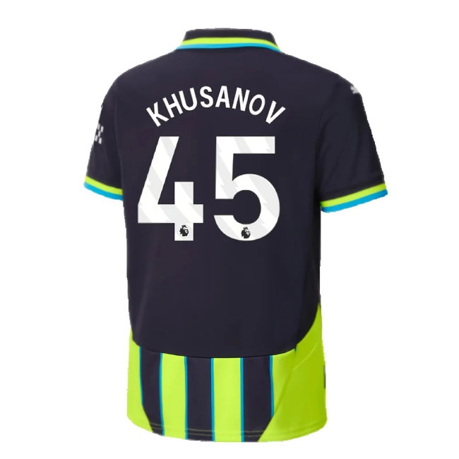 2024-2025 Man City Away Shirt (Kids) (Khusanov 45) — Shop Now