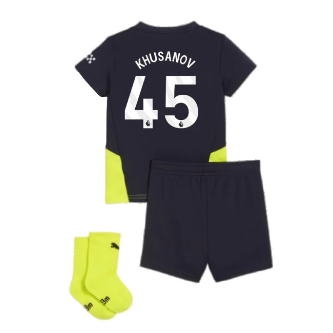2024-2025 Man City Away Baby Kit (Khusanov 45) — Buy Now