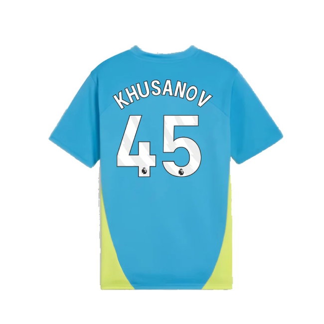 2024-2025 Man City Training Shirt (Magic Blue) - Kids (Khusanov 45) — Shop Online
