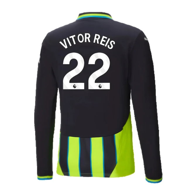 2024-2025 Man City Away Long Sleeve Shirt (Vitor Reis 22) — Shop Online