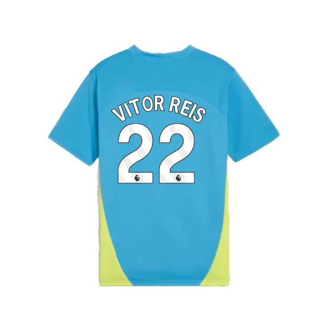 2024-2025 Man City Training Shirt (Magic Blue) - Kids (Vitor Reis 22) — Buy Online