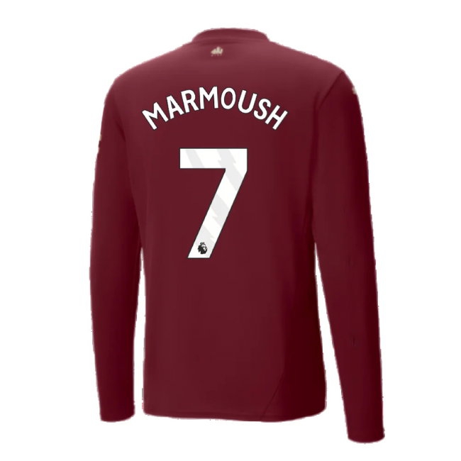 2024-2025 Man City Third Long Sleeve Shirt (Marmoush 7) — Shop Now