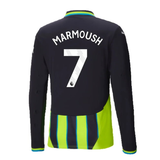 2024-2025 Man City Away Long Sleeve Shirt (Marmoush 7) — Buy Now
