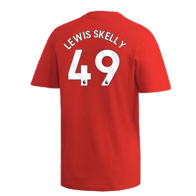 2024-2025 Arsenal DNA Graphic Tee (Red) (Lewis Skelly 49) — Buy Online