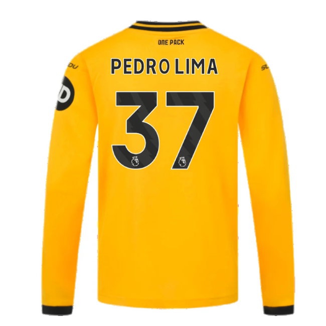 2024-2025 Wolves Long Sleeve Home Shirt (Kids) (Pedro Lima 37) — Shop Now