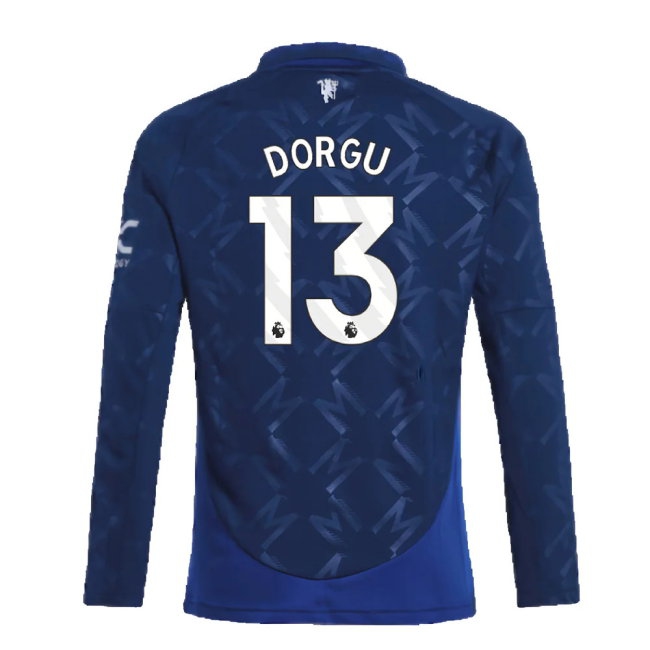 2024-2025 Man Utd Long Sleeve Away Shirt (Kids) (Dorgu 13) — Shop Now