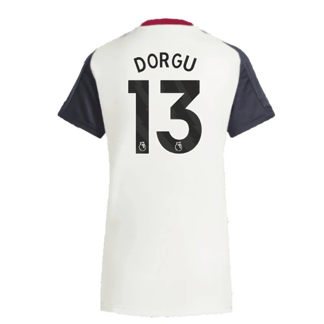2025 Man Utd Training Jersey (Off White) - Womens (Dorgu 13) — Shop Online