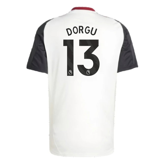 2024-2025 Man Utd Training Jersey (Off White) (Dorgu 13) — Shop Now