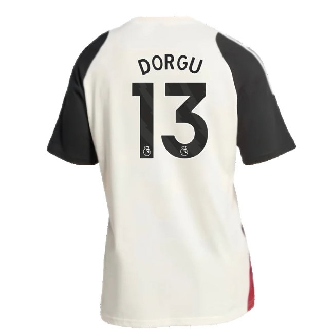2024-2025 Man Utd Training Tee (Off White) (Dorgu 13) — Buy Online