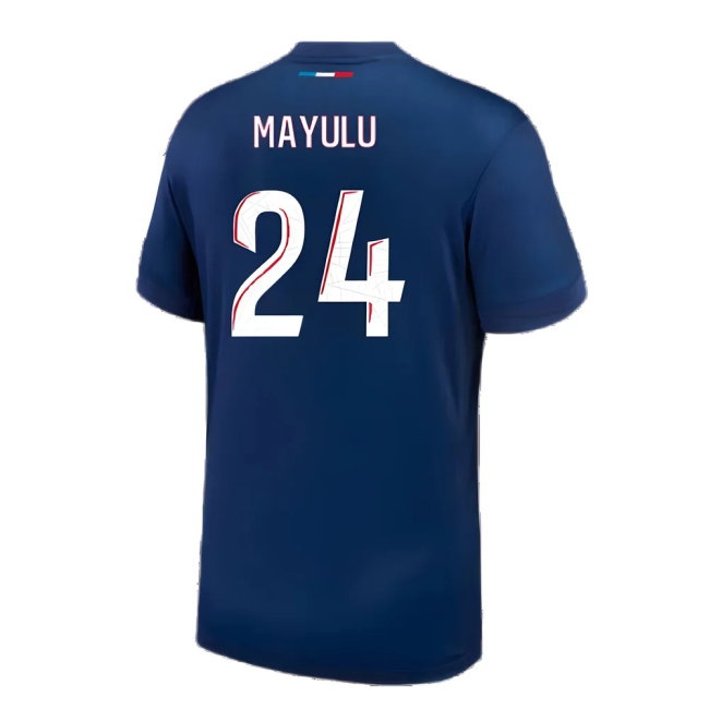 2024-2025 PSG Paris Saint Germain Home Shirt (Kids) (Mayulu 24) — Buy Online