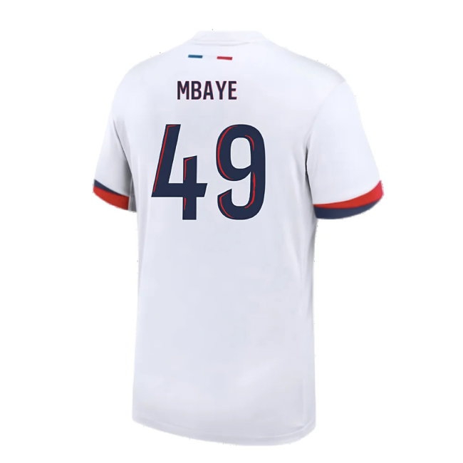 2024-2025 PSG Away Shirt (Mbaye 49) — Buy Online