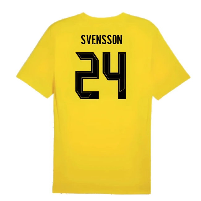 2024-2025 Borussia Dortmund Training Shirt (Yellow) (Svensson 24) — Shop Now