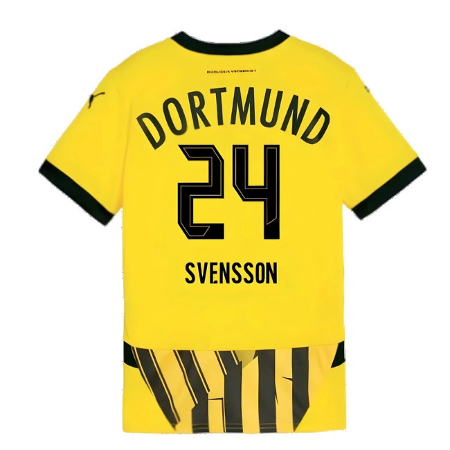 2024-2025 Borussia Dortmund Cup Shirt (Kids) (Svensson 24) — Buy Now