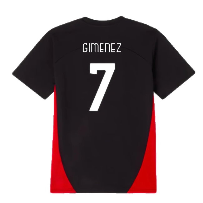 2024-2025 AC Milan Training Shirt (Black) - Kids (Gimenez 7) — Buy Now