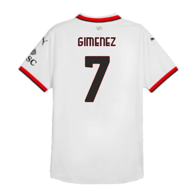 2024-2025 AC Milan Away Player Version Shirt (Gimenez 7) — Shop Online