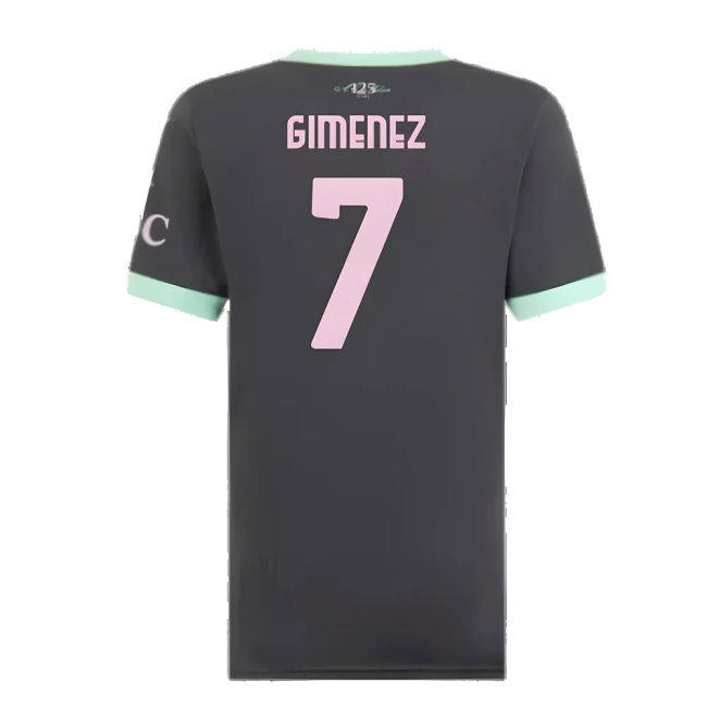 2024-2025 AC Milan Third Shirt (Womens) (Gimenez 7) — Shop Online