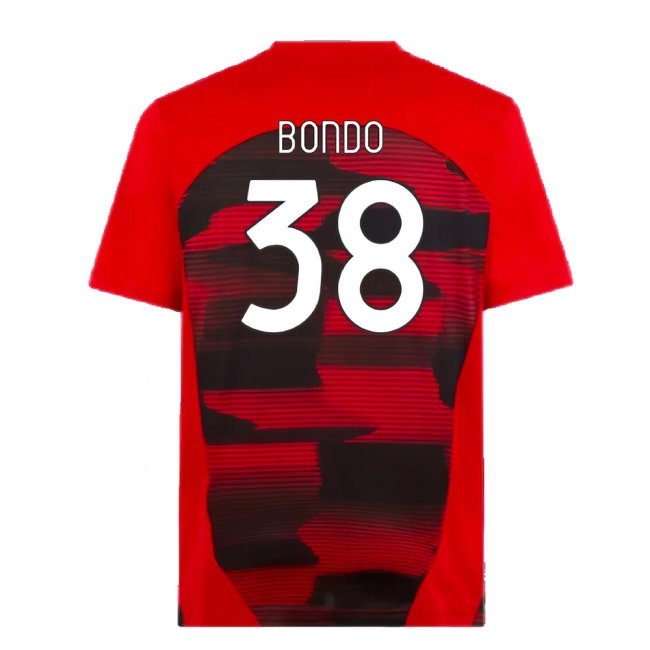 2024-2025 AC Milan Prematch SS Shirt (Red) (Bondo 38) — Shop Online