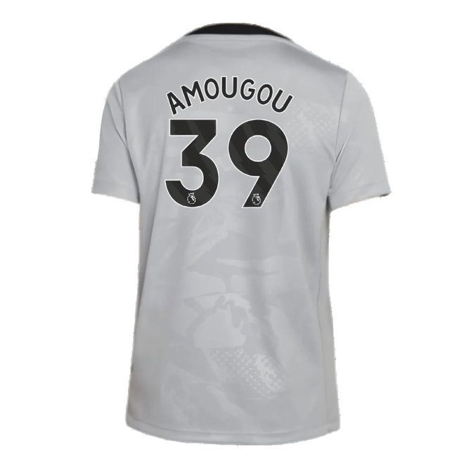 2024-2025 Chelsea Third Academy Pre-Match Shirt (Grey) - Kids (Amougou 39) — Shop Now