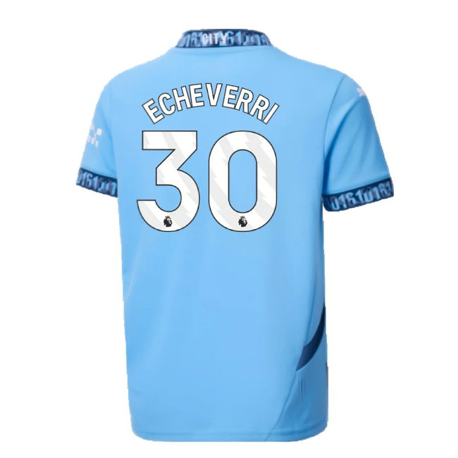 2024-2025 Man City Home Shirt (Kids) (Echeverri 30) — Buy Now