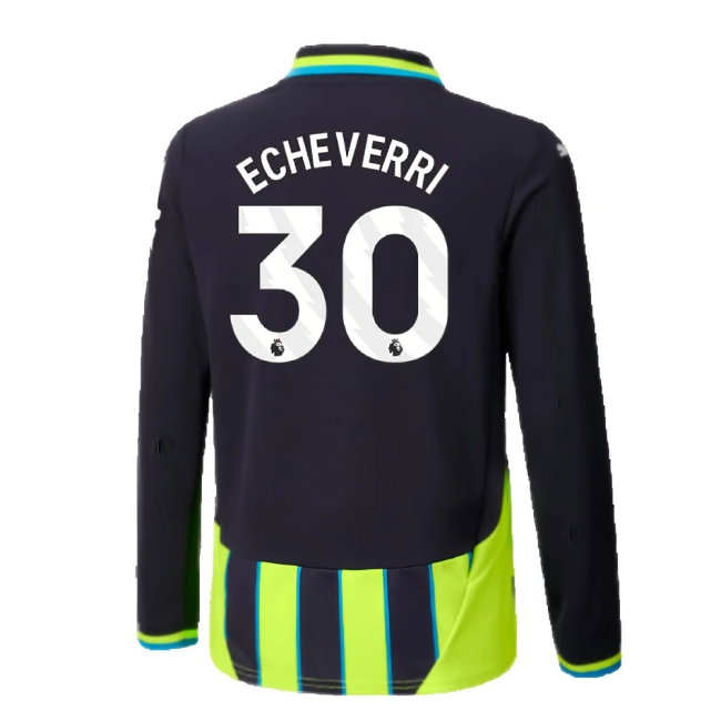 2024-2025 Man City Away Long Sleeve Shirt (Kids) (Echeverri 30) — Shop Now