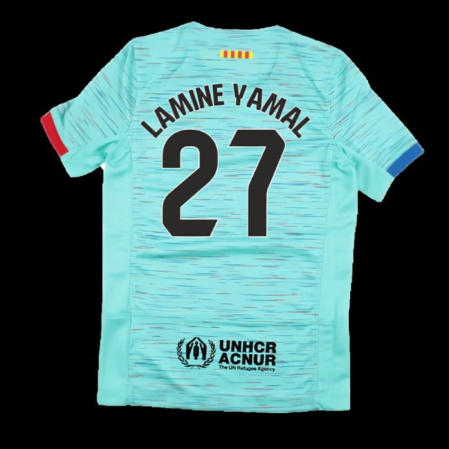 2023-2024 Barcelona Third Shirt (Kids) (Lamine Yamal 27) — Shop Online