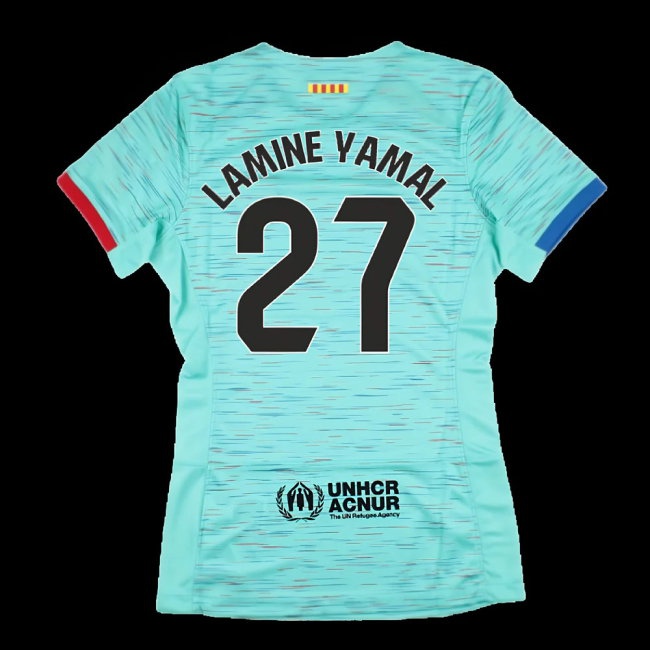 2023-2024 Barcelona Third Shirt (Womens) (Lamine Yamal 27) — Buy Now