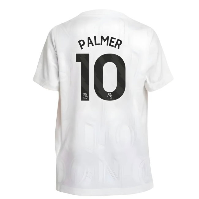 2025-2026 Chelsea Pre-Match Shirt (White) - Kids (Palmer 10) — Shop Now