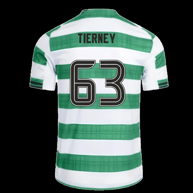 2025-2026 Celtic Player Version Home Shirt (Tierney 63) — Buy Now