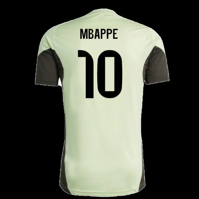2025-2026 Real Madrid Training Jersey (Almost Lime) (Mbappe 10) — Buy Now