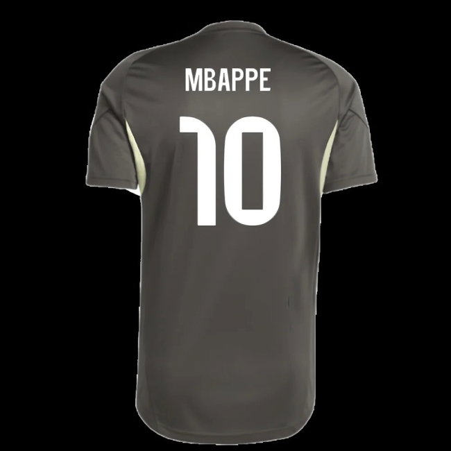 2025-2026 Real Madrid Training Jersey (Utility Grey) (Mbappe 10) — Buy Online